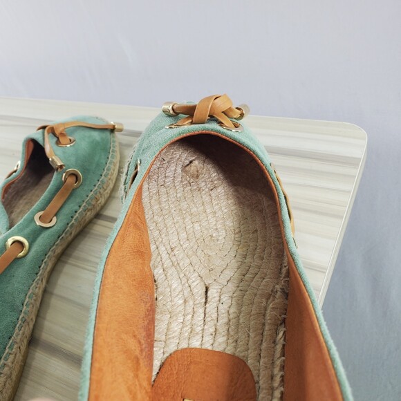 Maypol EU 40 Spain Seafoam Green Espadrille Ballet Flat Anthropologie - Picture 5 of 9